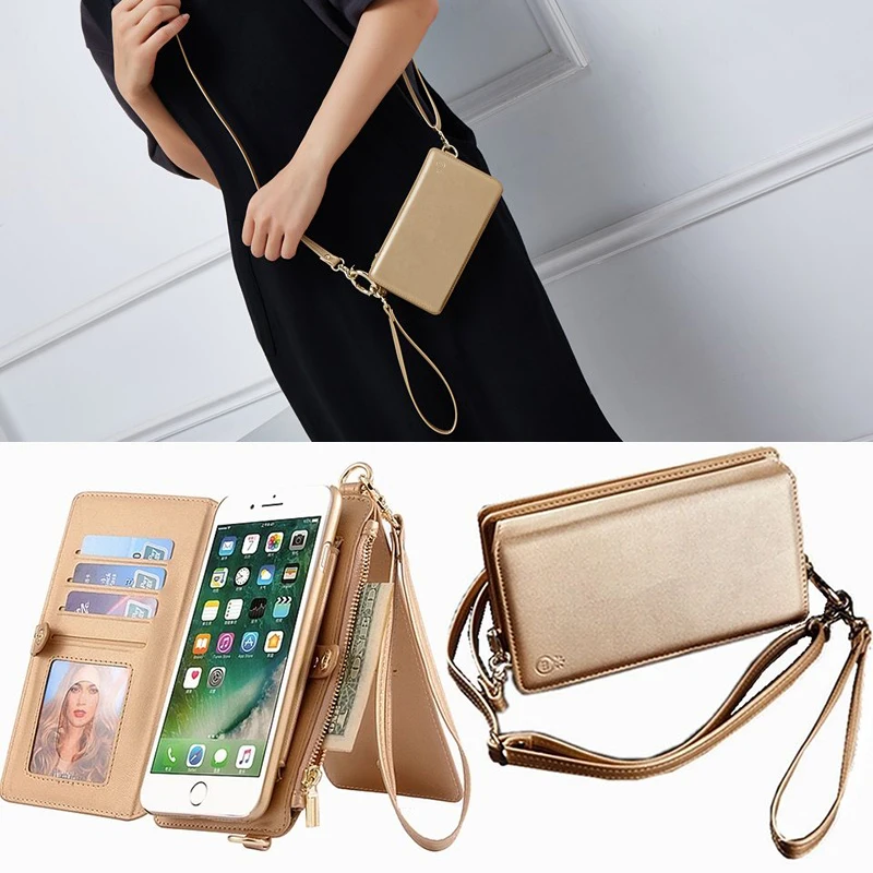 Fashion Girl Leather Case For iPhone XS Max XR Luxury Women Wallet Phone Bag Fitted Cover For ...