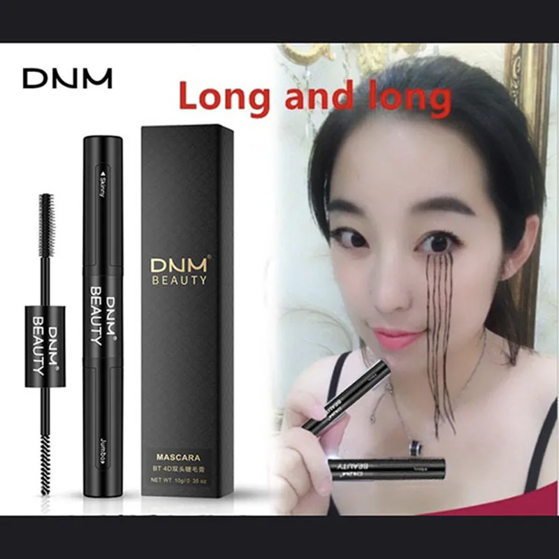 

10g 4D Double Head Mascara Grafted Grow Waterproof Warm Water Eye Lashes Extension Maquiagem Profissional Completa rimel 4D
