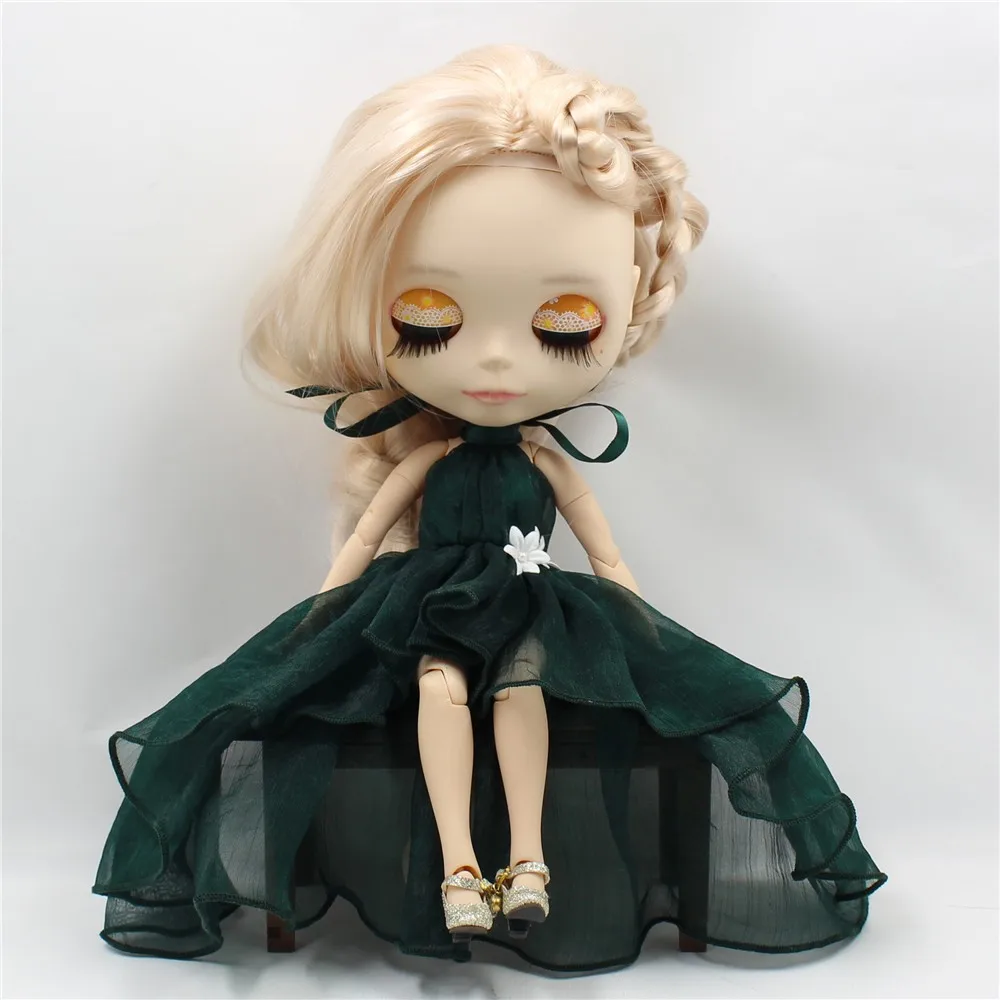 Neo Blythe Doll Chiffon Dress with Flower 7