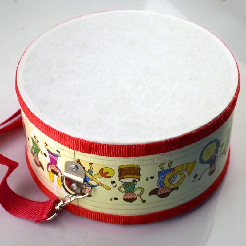 Tambor de Madeira Musical para Crianças Brinquedos do Bebê Crianças Cedo Educacional Instrumento Bater Mão Tambor Brinquedos 14 musical para crianças brinquedos do bebê bater