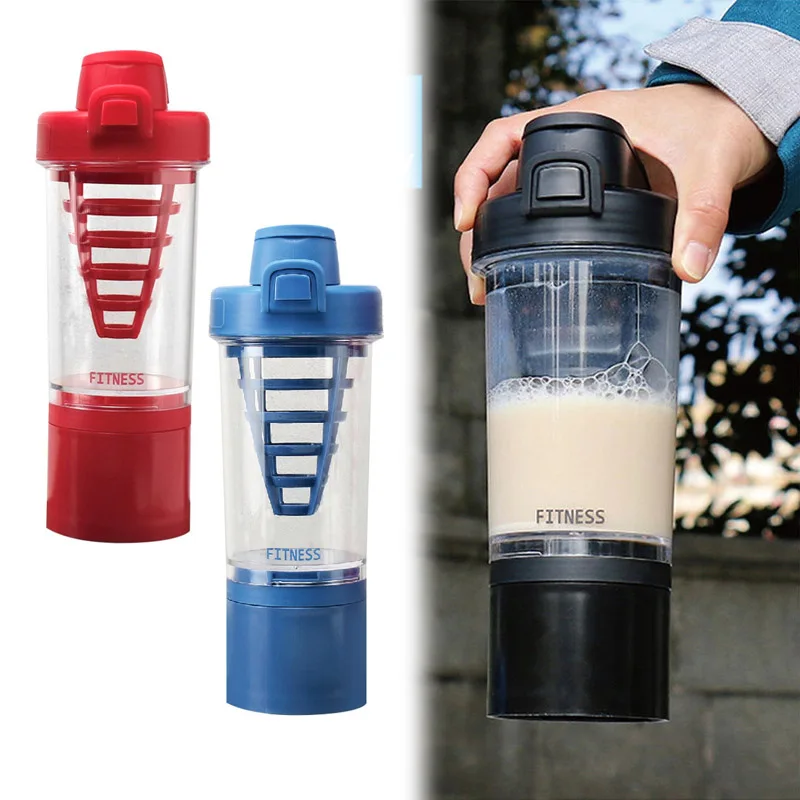 

New 500ML sports outdoor fruit juice kettle Protein Shaker cup, Non-Toxic Wide Mouth 100% Leak Proof Shake Water Bottles