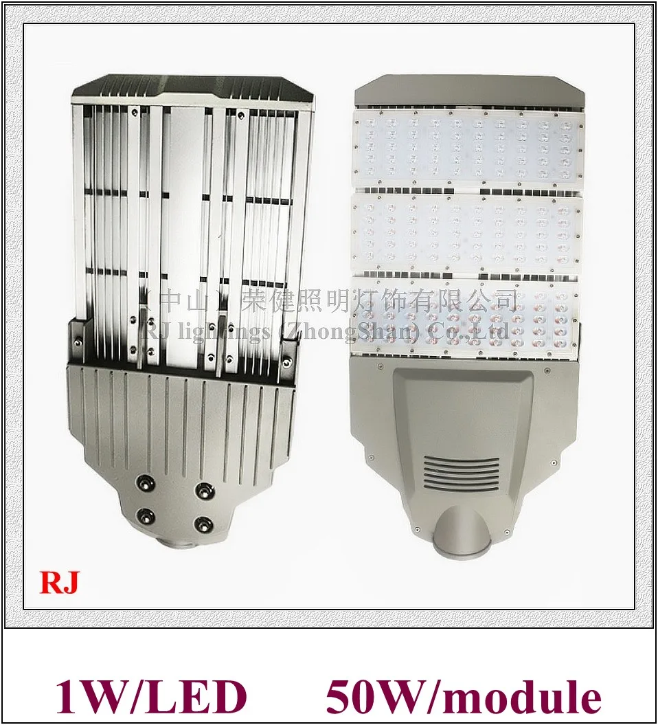 

module style LED street light lamp LED road light IP65 AC85-265V high power 1W LED 50led/50W/module 1-6(modules) 50W - 300W