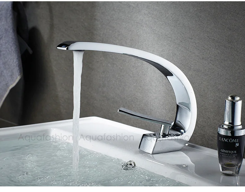 Modern Oil Rubbed Bronze Bathroom Sink Faucet Contemporary Brass Vanity Faucet Chrome Finish Basin Mixer Water Tap (9)