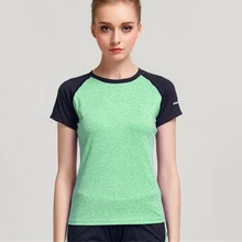 CKAHSBI Лоскутная Женская дышащая одежда для йоги тренировки Спортивная футболка бег тренажерный зал Йога Спортивные топы быстросохнущая фитнес-одежда