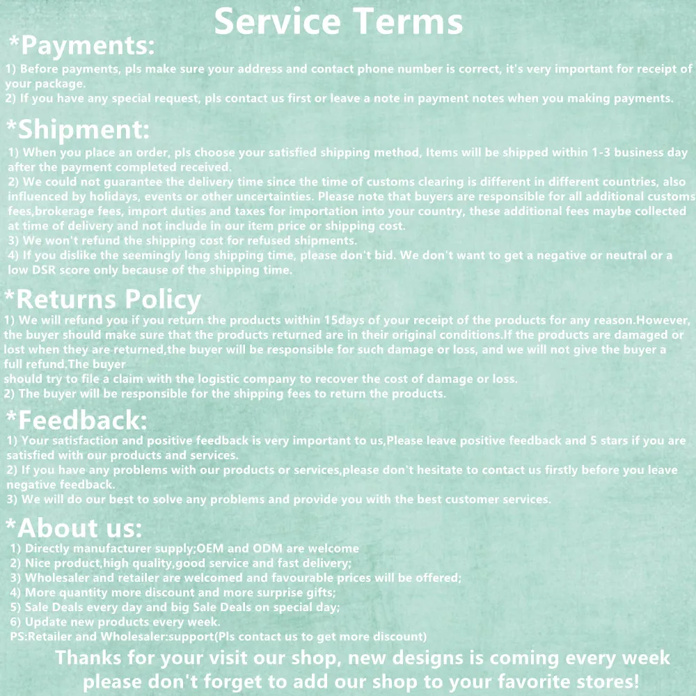 Service Terms