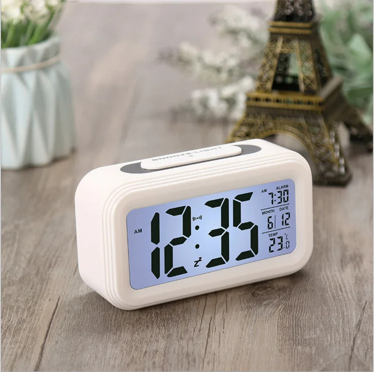 

New Generation Multi-function Display Alarm Clock Digital LED Smart Night Light Alarm Clock Temperature Model Calendar Clock