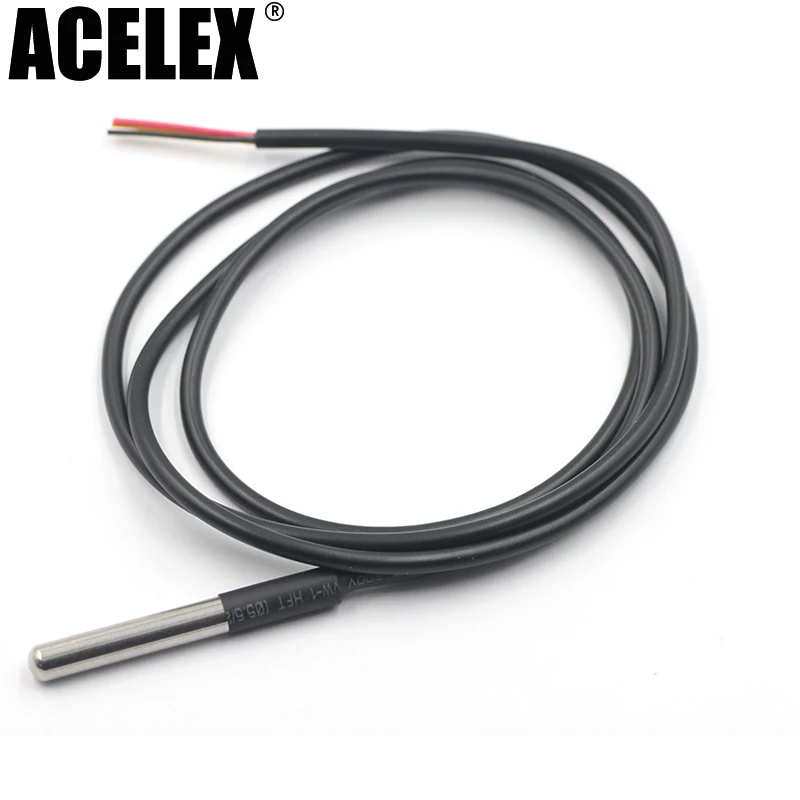 

DS1820 Stainless steel package Waterproof DS18b20 temperature probe temperature sensor 18B20