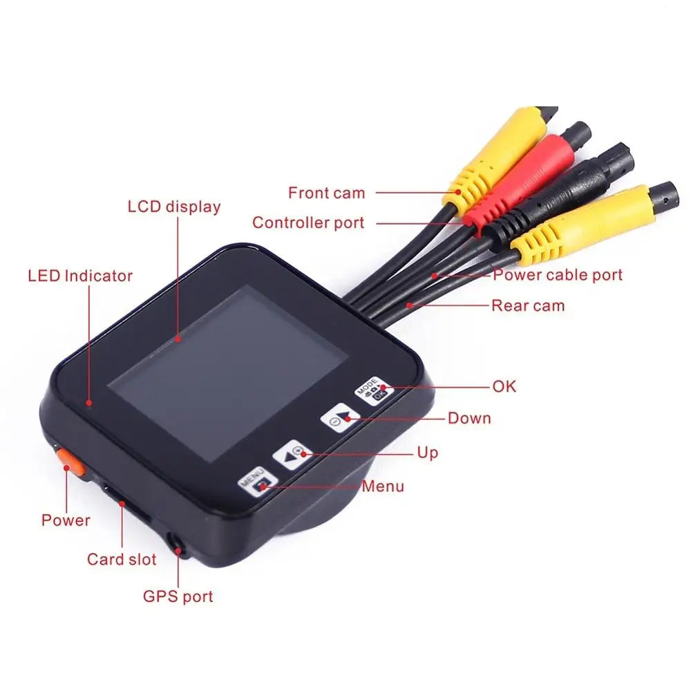 Vsys SYS 2019 newest waterproof lens motorcycle DVR M6Lg Wi-Fi dual 1080p FHD 720P with special offer