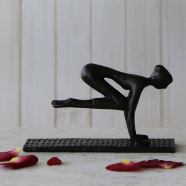 Ceramic Yoga Poses Ornaments Abstract Art Figurine Porcelain Yoga Lady