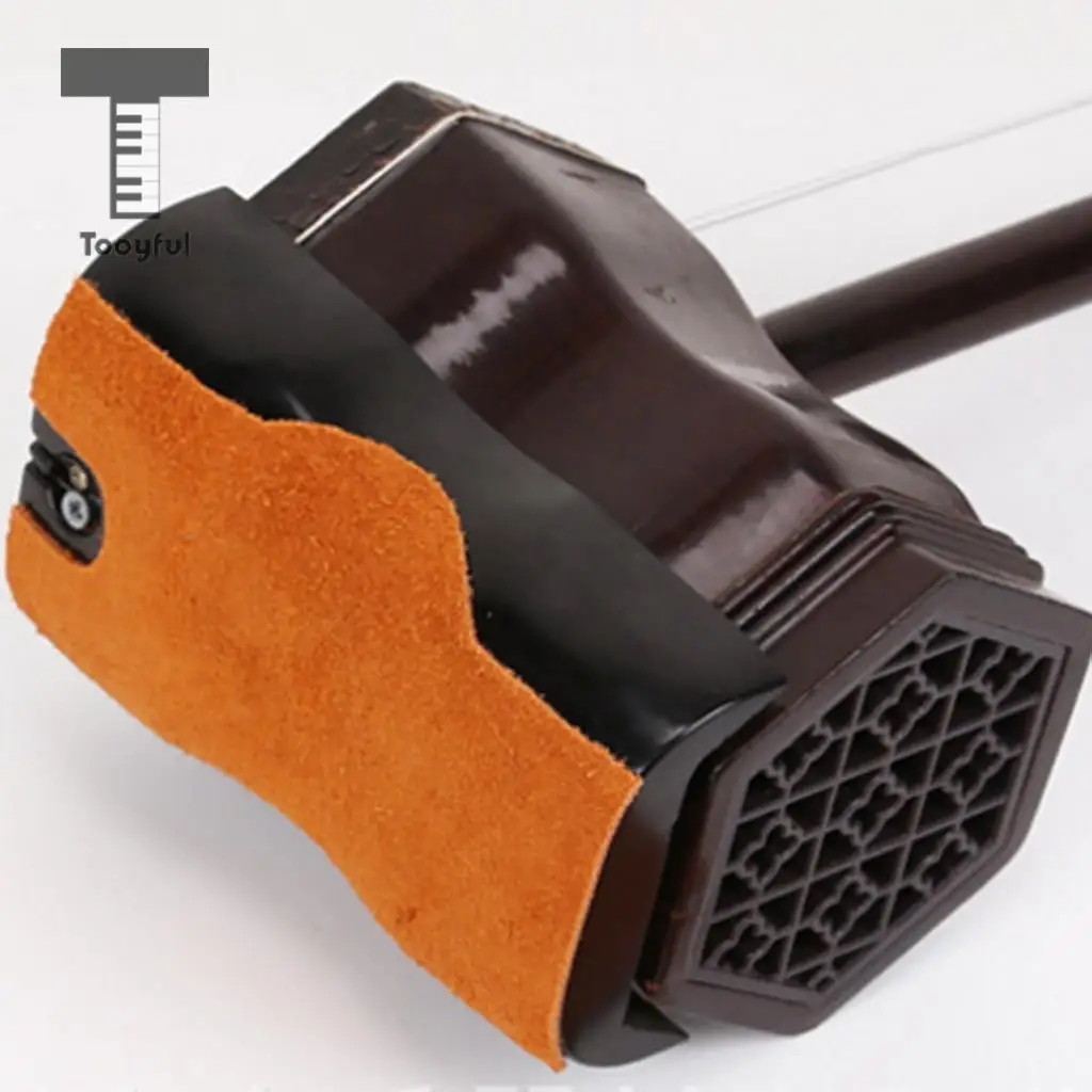 Tooyful Durable DIY Adhesive Cattlehide Erhu Anti-skid Pad Erhu Cushion Stage Accessory