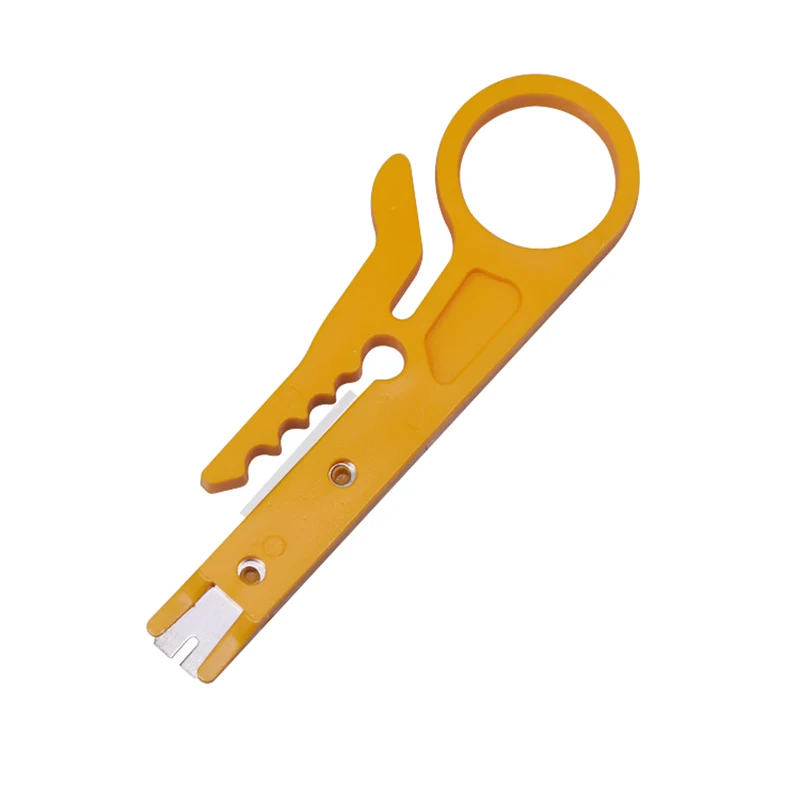 Портативный нож для зачистки проводов щипцы плоскогубцы обжимной инструмент для зачистки кабеля резак для резки проводов Инструмент для зачистки кабеля резак для проводов - Цвет: Yellow