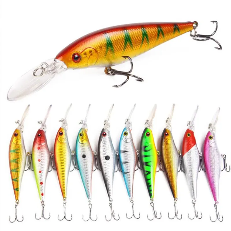  Fishing Lure in Bait Deep Swim Hard Bait 11cm 9.5g Minnow Wobblers Artificial Baits Pike Carp Lures