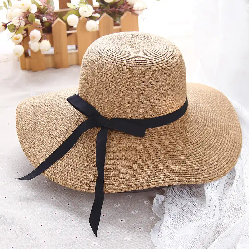 large black floppy sun hat