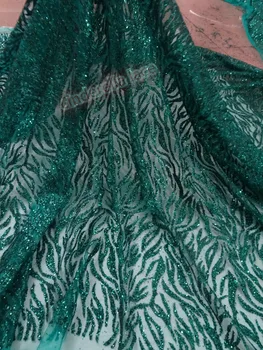 

(5yards/lot) pretty JIANXI.C-42078 glued glitter design African tulle lace fabric with good quality for wedding dress