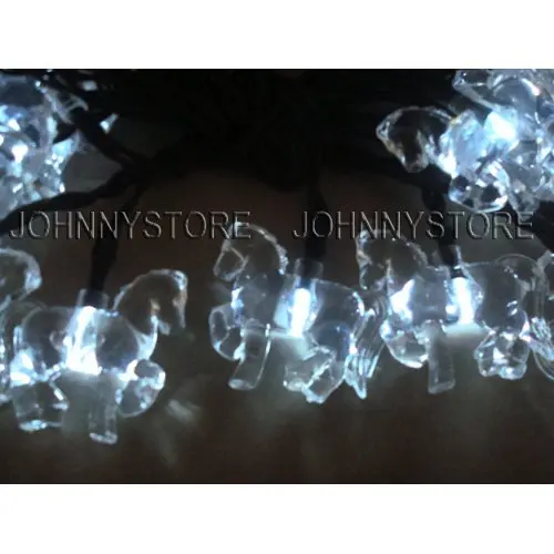 solar powered string light with 20 led horse shaped Christmas decoration fairy light stringin