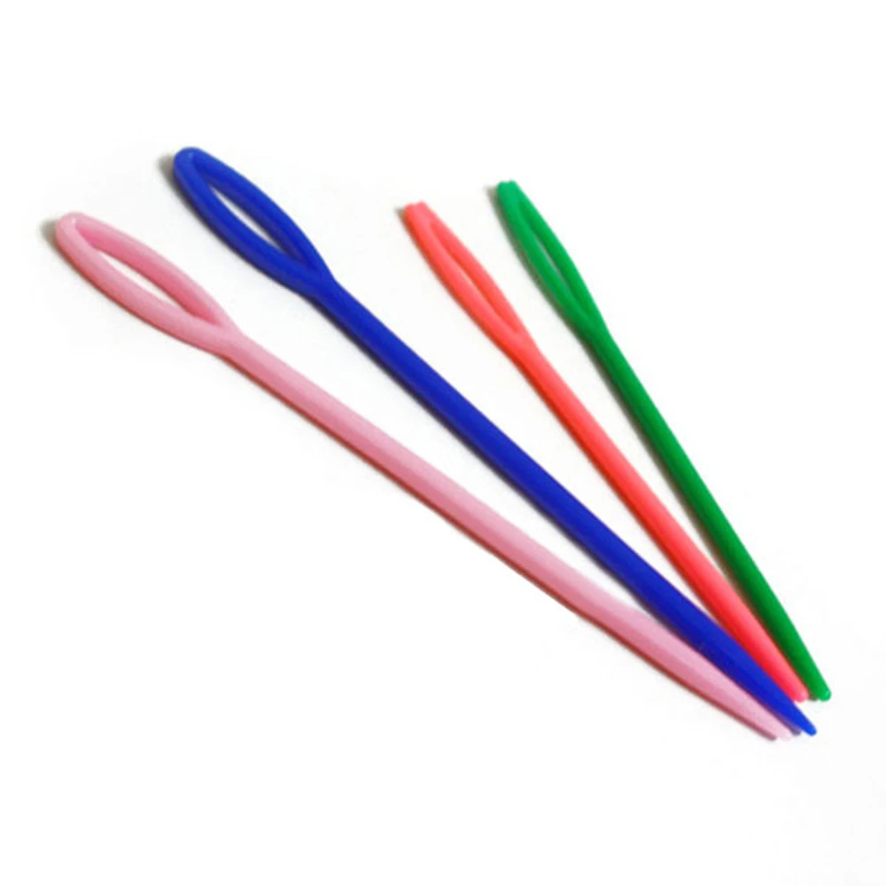 10/20pcs 2 Size Small Large Children's Plastic Needles for Sewing or