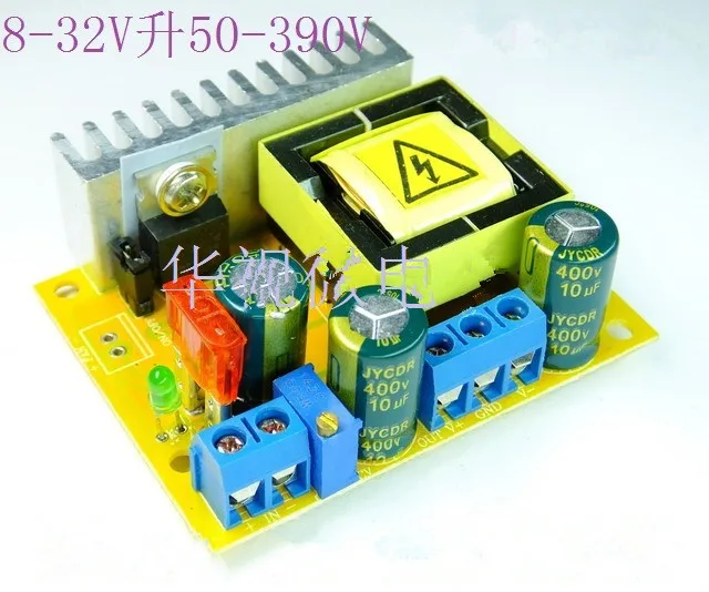 

DC-DC Boost Converter 8-32V 12V to 45V-390V High Voltage ZVS Capacitor Charging