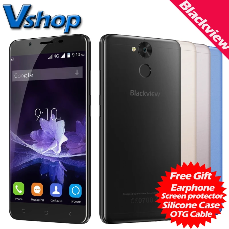 Blackview P2 Lite P2 4G Mobile Phone Android 6 0 Octa Core 6000mAh Battery Dual SIM