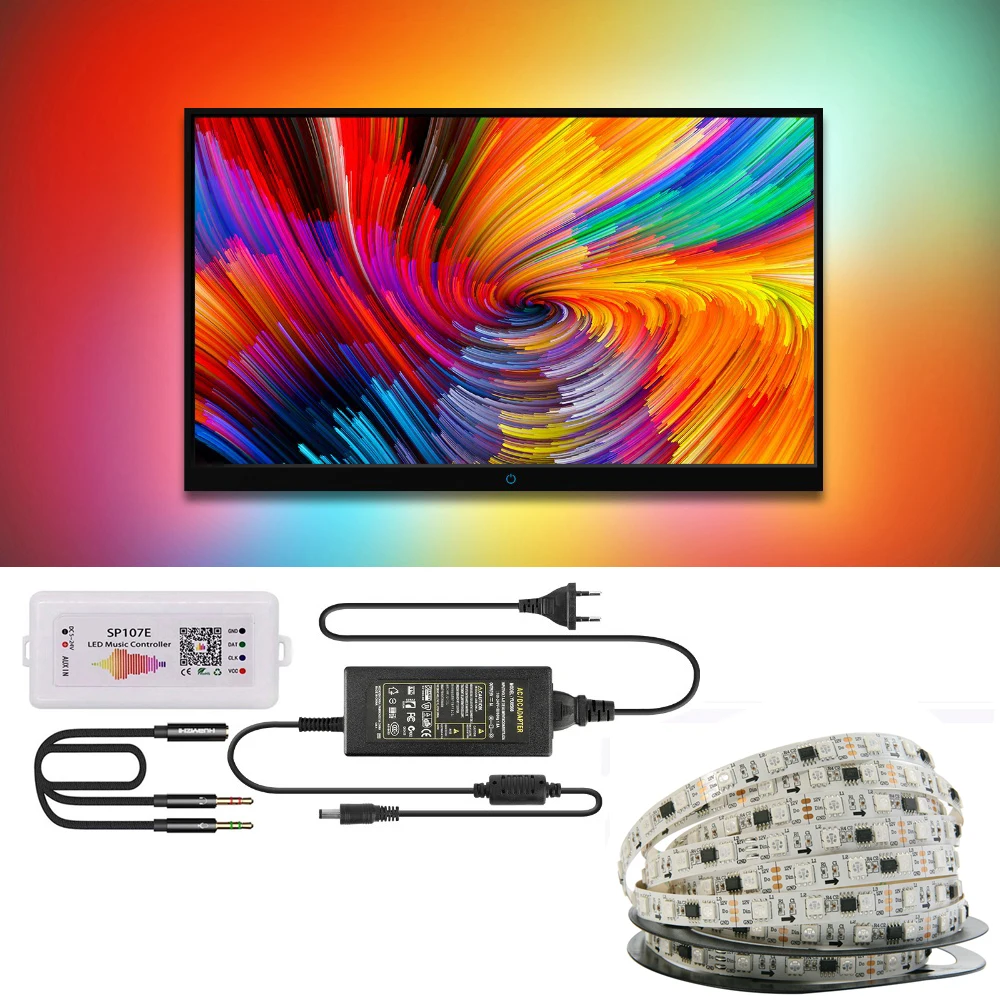 Светодиодная лента Ambilight для телевизора 12 В постоянного тока полноцветная