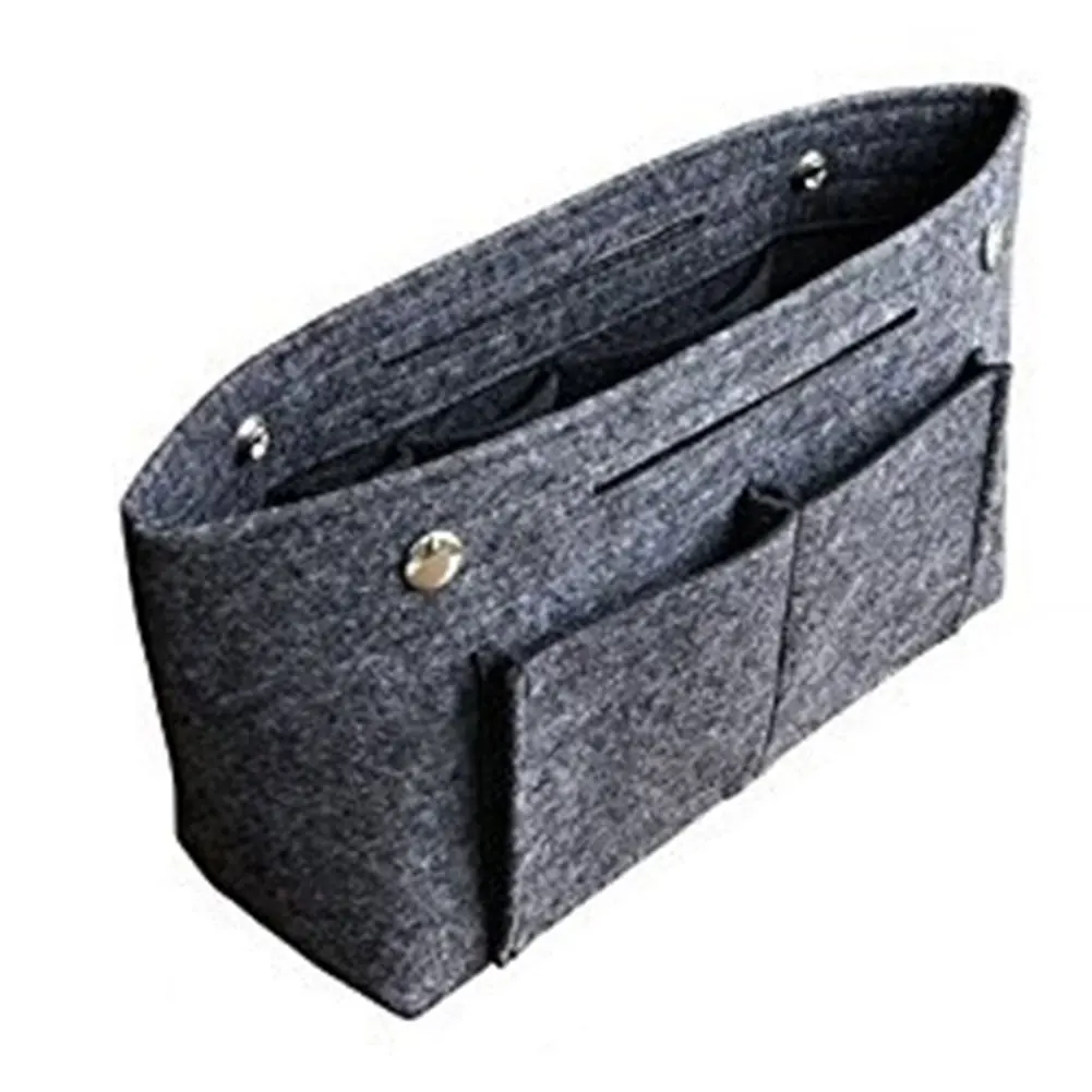 Для женщин Вставить сумка Портативный Сумочка удобного хранения полезный мешок MultiPocket прочный Foldabled фетровый Органайзер в сумку