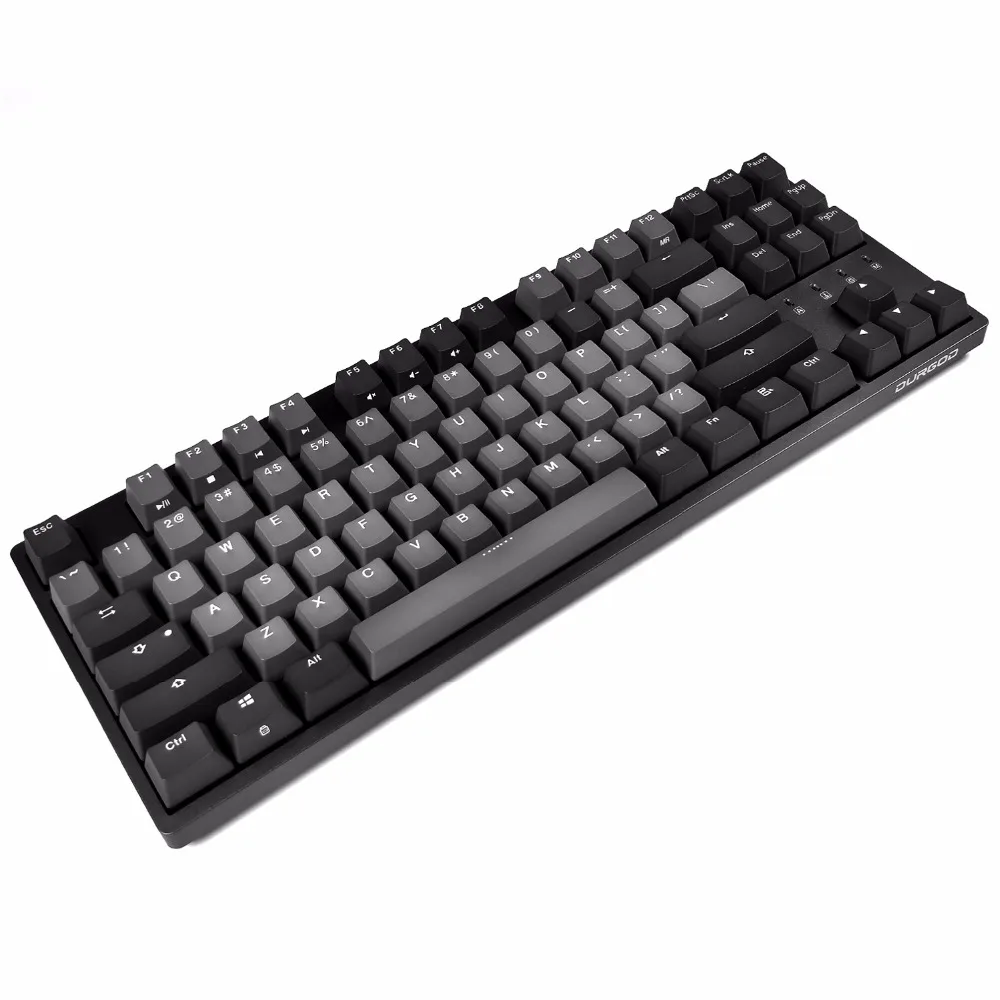 

DURGOD Mechanical Gaming Keyboard with Cherry MX Blue Switches USB C Interface 87 Keys(Anti-Ghosting) for Gamer (Space Grey)