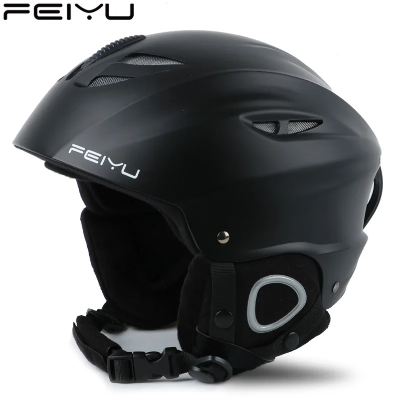 

Professional Riding Skiing Helmet Windproof Breathable Shockproof Head Protector Integrally-molded Multi-color Sport Safety Caps