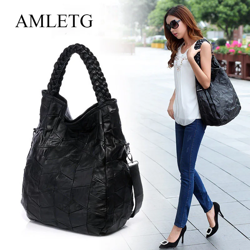 

The Latest Sheepskin Fashion Women Handbag Casual Wild Retro Crossbody Bag Large Capacity Womens Tote Sac Femme Bolsa Feminina
