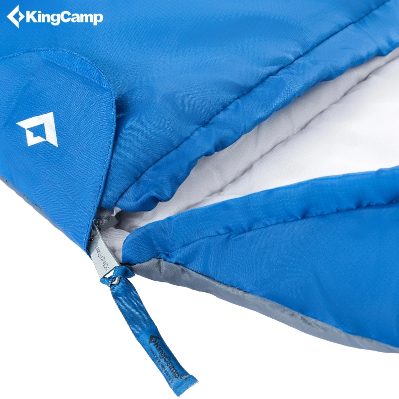 Kingcamp, хлопковый спальный мешок для мам, для взрослых, комбинированные двойные спальные мешки, 3 сезона, регулируемый полукруглый капюшон, Bolsa De Dormir