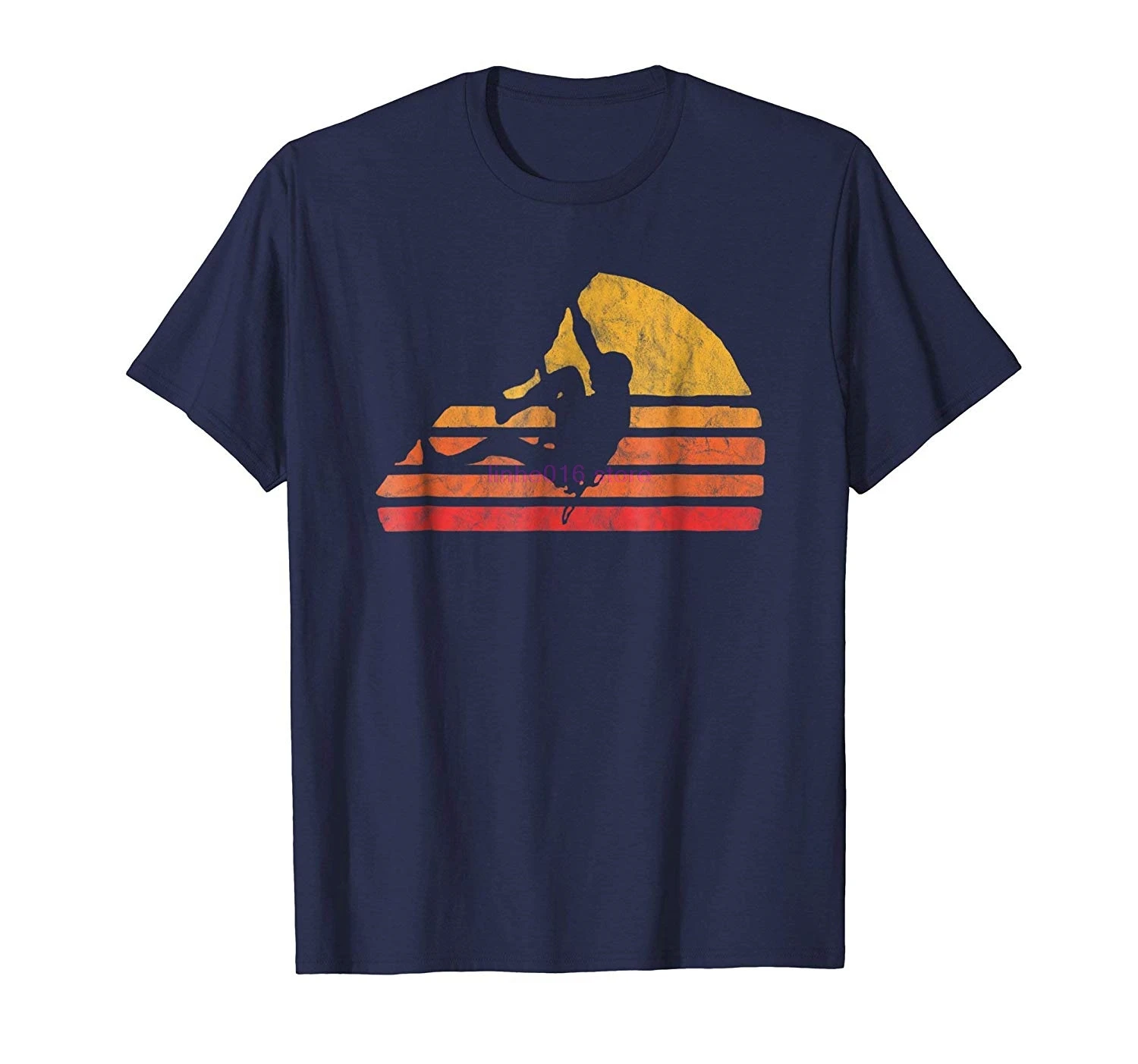 

brand men shirt Bouldering Distressed Retro Rock Climbing T Shirt