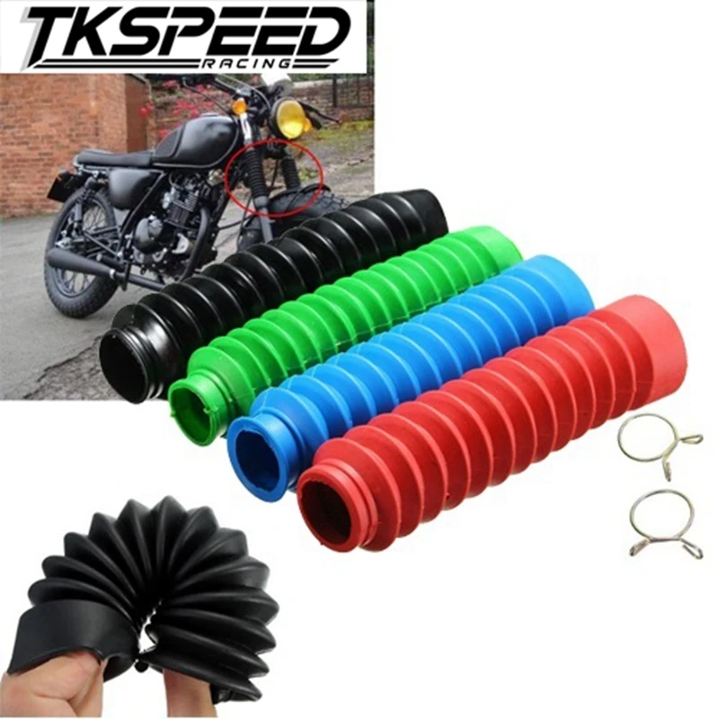 

1 Pair Rubber Black Universal Motorcycle Rubber Fork Gaiter Cover Shock Boots Gaiters Dirtbike Gators Boots