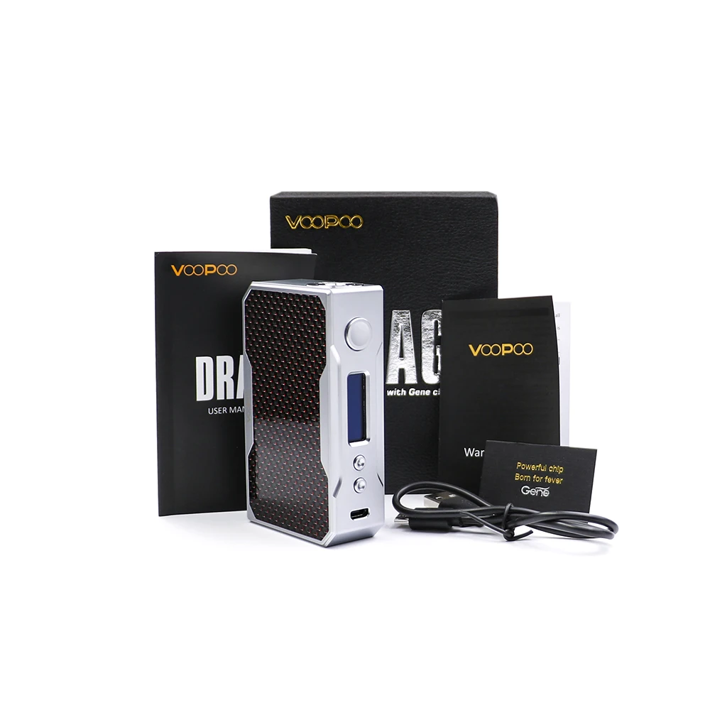 Оригинальный бокс мод VOOPOO DRAG 157 Вт TC электронная сигарета 18650 вейп с чипом US GENE из