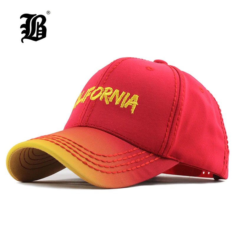 

[FLB] Baseball Cap Men Fitted Cap Snapback Hat For Women Gorras Casual Casquette Letter Retro Cap Gradually Changing Color F200