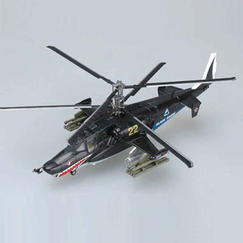 Easy Model ВВС России Ka-50 черный вертолет Shark 1/72 весы Готовая модель игрушки для сбора подарок 37023