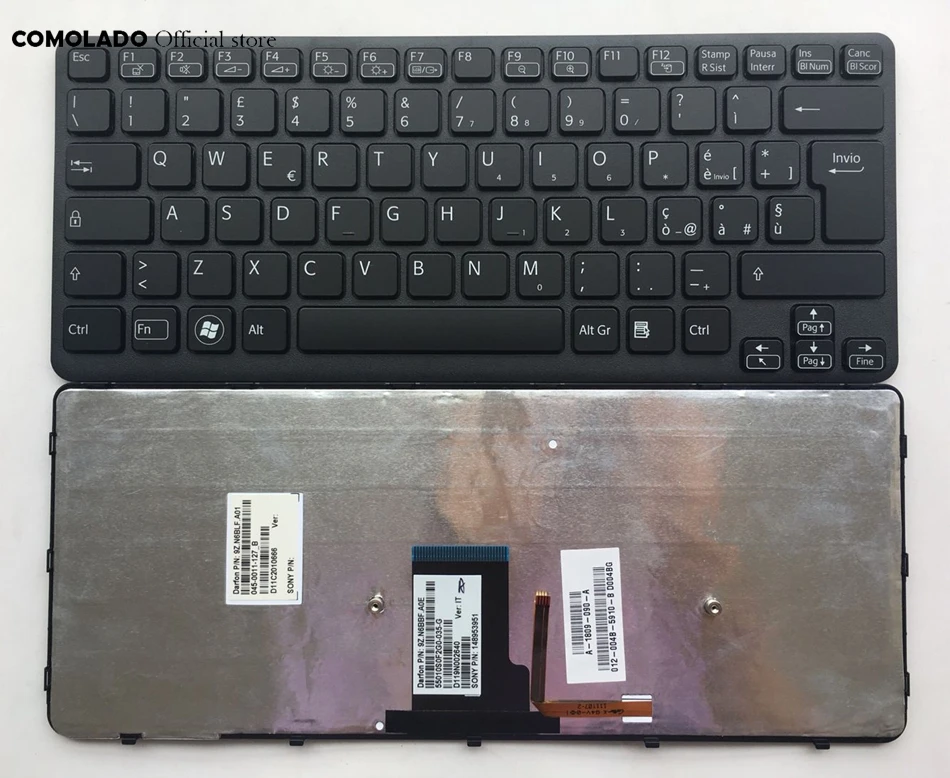 

IT Italian Keyboard For SONY VPCCA VPCCA100C VPCCA16EC VPCCA17EC VPCCA17ECB VPCCA17ECP backlit keyboard IT Layout