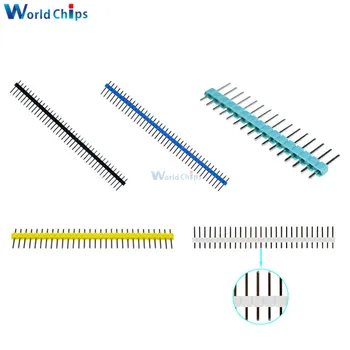 

10Pcs Single Row Male Pin Header 40Pin 2.54mm Straight Pin Header Strip Connector for PCB Board DIY Soldering Welding