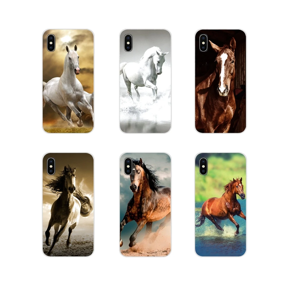 Для Apple IPhone X XR XS MAX 4 4s 5 5S 5C SE 6 6 S 7 8 Plus ipod touch 5 6 Аксессуары чехлы для телефонов Amazing Horse Animal