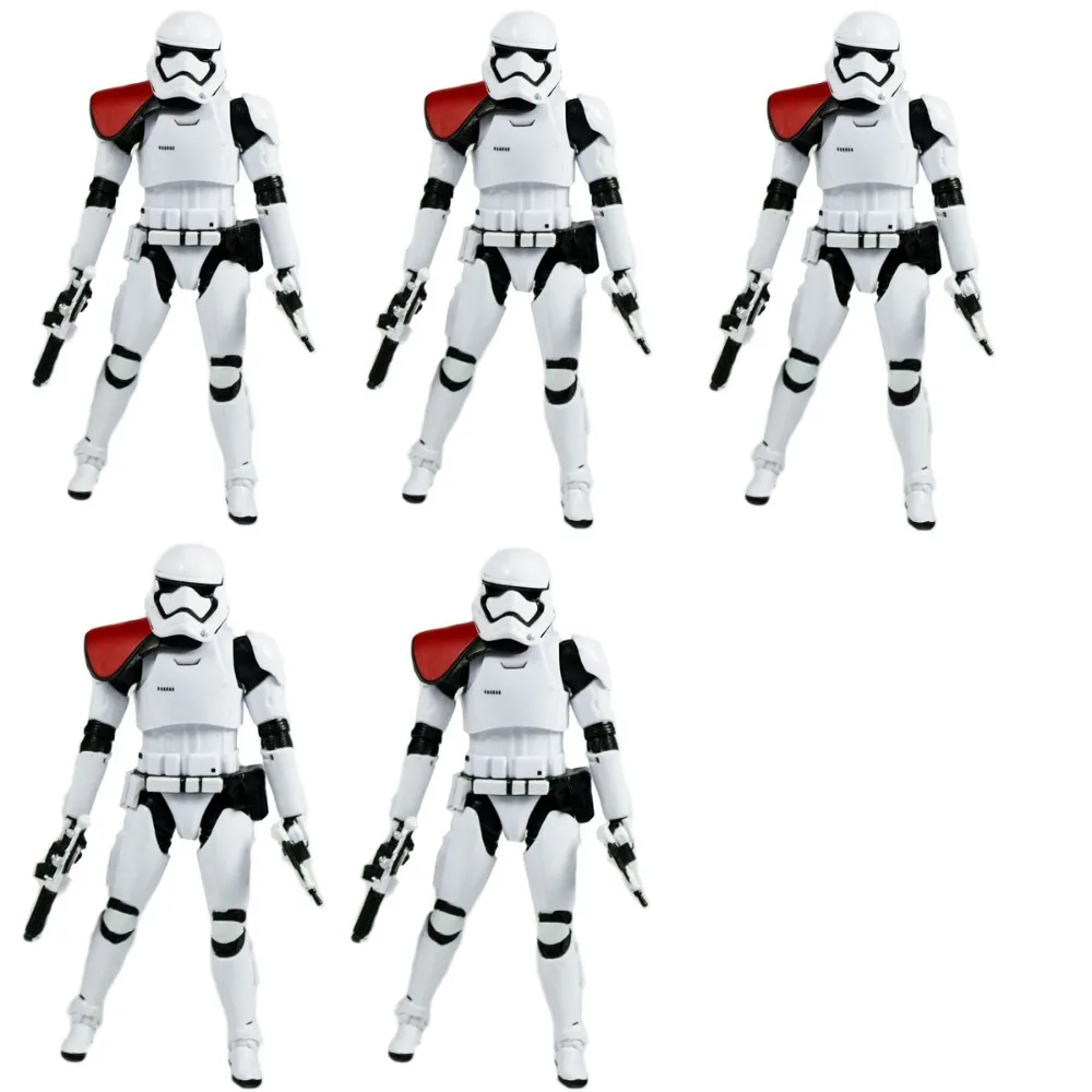 

5Pcs Movie The Force Awakens First Order Stormtrooper Officer EE EXCLUSIVE No Box Hasbro0111