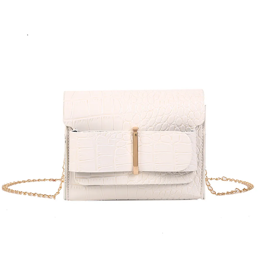 Crocodile Pattern Crossbody Bags For Women Small Chain Handbag small bag PU Leather Hand Bag Ladies Designer Evening Bags
