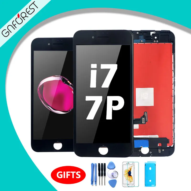 

gnforest AAA Quality LCD For iphone 7 7G 7Plus Screen Display Part Glass Touch Panel Digitizer Assembly Complete Tools Screen