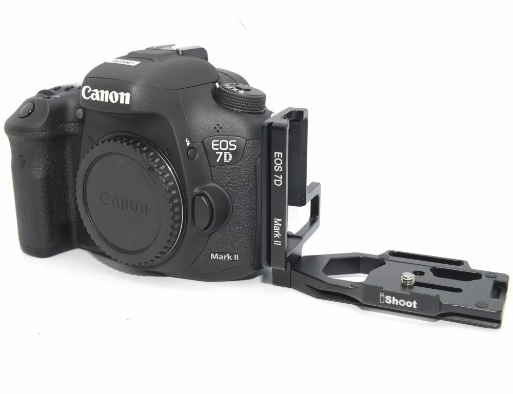 

Removable L-shaped Vertical Quick Release Plate/Camera Holder Bracket Grip for Canon 7D Mark II SUNWAYFOTO Fit Tripod Ballhead