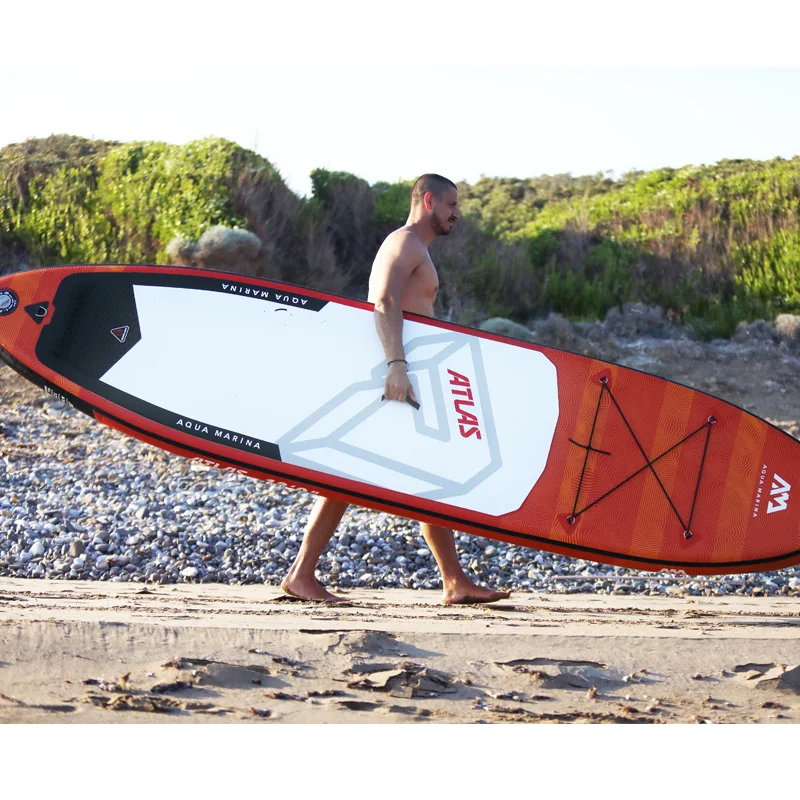 

366*84*15cm inflatable surfboard ATLAS 2019 stand up paddle board surfing AQUA MARINA water sport sup board ISUP surf board