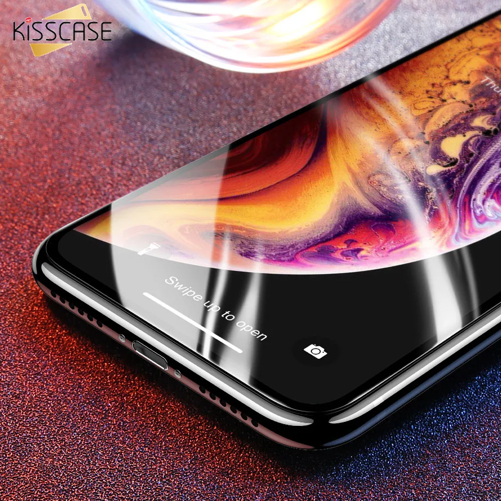 KISSCASE 9D Vollständige Abdeckung Screen Protector für iPhone 6 6s 7 8 plus Explosion Proof Gehärt