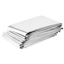 Водонепроницаемое одеяло для спасения при аварийной ситуации, фольгированное тепловое одеяло для первой помощи, Серебряное спасательное занавес, военное одеяло,, новинка