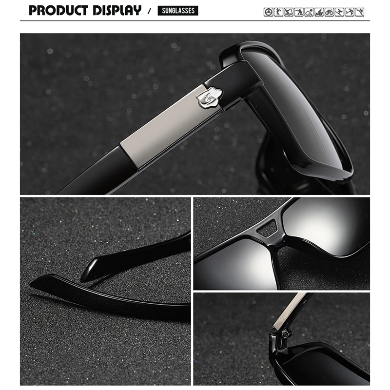 DUBERY Винтажные Солнцезащитные очки поляризованные мужские солнцезащитные очки для мужчин UV400 оттенки вождения черные очки Oculos мужские 8 цветов модель 167