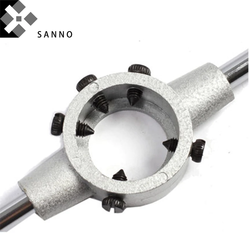 High quality die holder M2.5-M26 wrench handle tools round die  wrench die external thread cutting tapping hand tool kit (6)