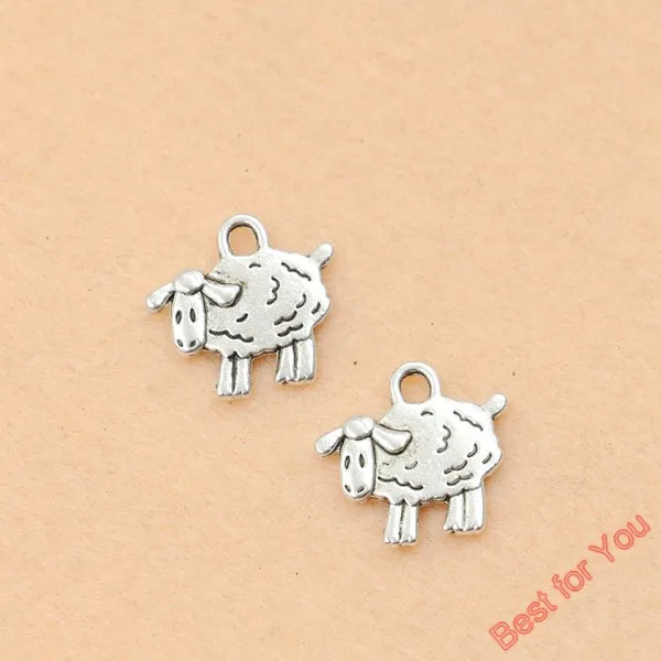 

10pcs Tibetan Silver Tone Tiny Sheep Aries Charms Fashion Pendants Jewelry Diy Jewelry Findings 15x15mm