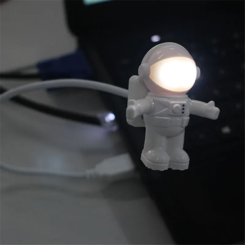 

Creative Astronaut LED Light DC 5V 500mA USB Charging LED Light Lamp Laptop Desktop Mini Reading Desk Table Lamp 2018 Fashion