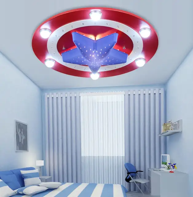 New American Captain Hero Ceiling Light Lamp Children Room Lighting New American Captain Hero Ceiling Light Lamp Children Room Lighting Kid Boy Bedroom