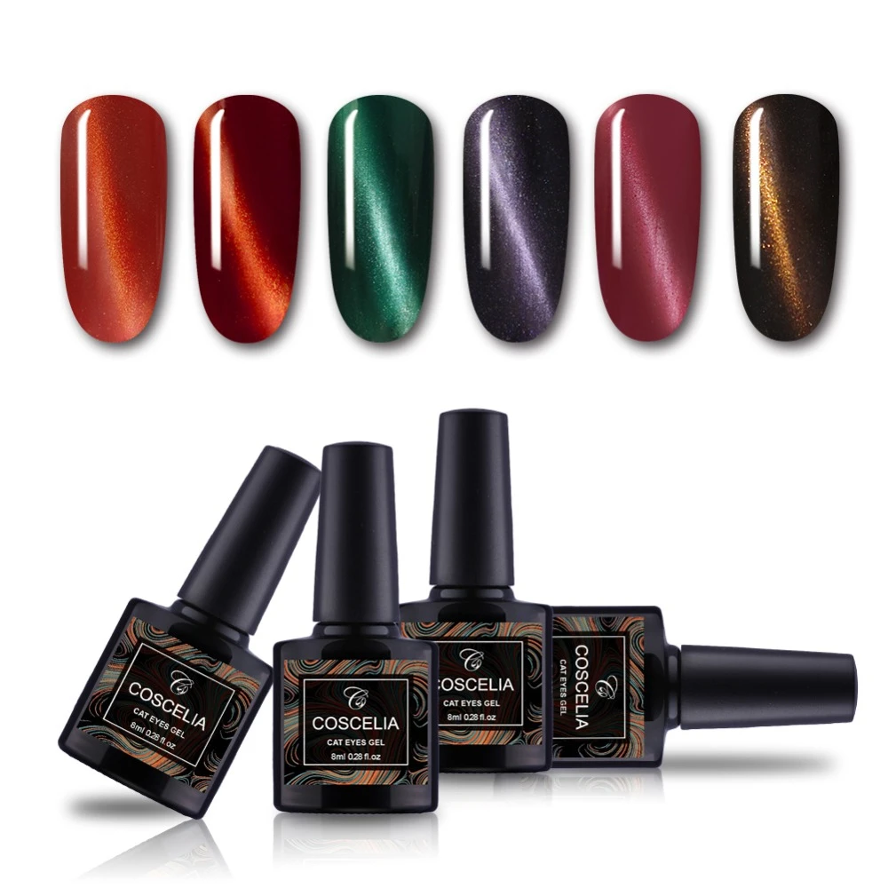 Buy 10 Colors Cat Eye Nail Polish 3D Nail Gel Polish Semic Permanent