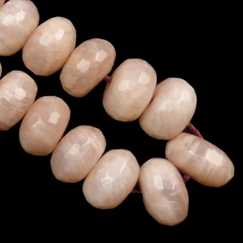 

(1 Strand/lot) Wholesale 1Strand Faceted Pink Moon Rondelle Loose Bead 15.5 inch 10x7mm SAM_9905